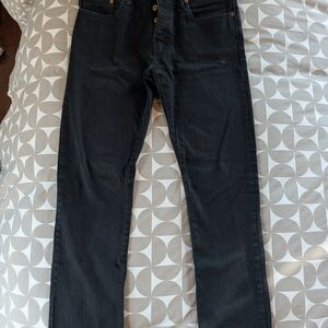 GAP 1969 Selvedge Straight Fit Black Jeans 33/32